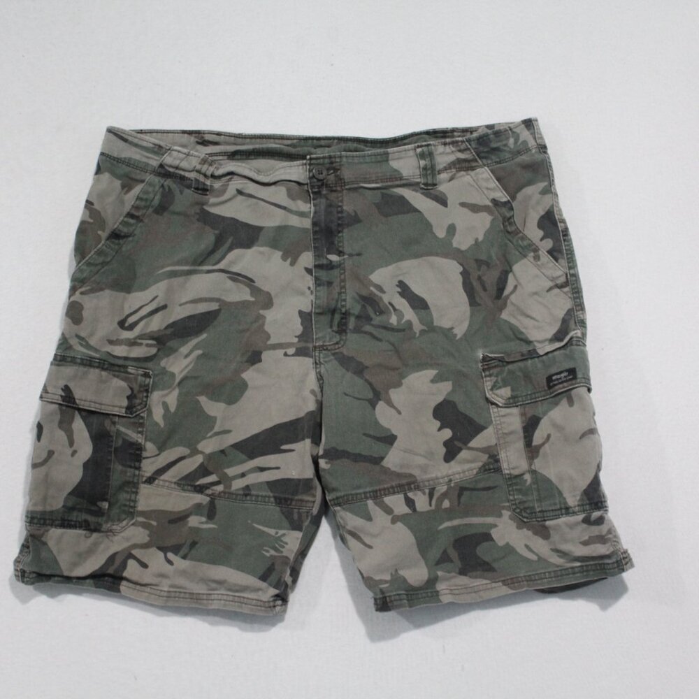 Wrangler Camo Brown Men Cargo Shorts Outdoor Size 42
